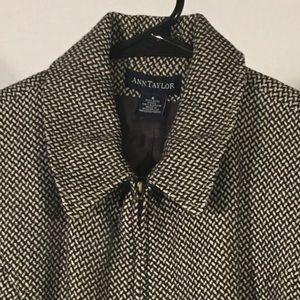 Brown and white blazer